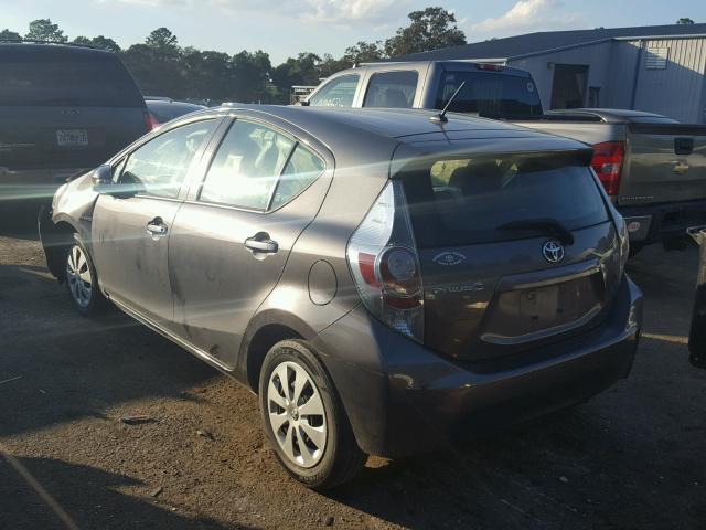 JTDKDTB32E1569844 - 2014 TOYOTA PRIUS C GRAY photo 3