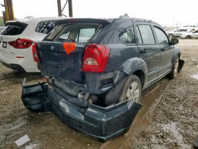 1B3HB48B97D411217 - 2007 DODGE CALIBER SX BLUE photo 4