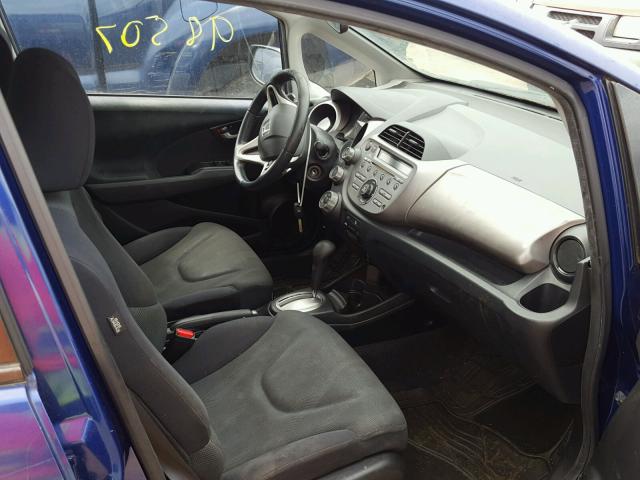 JHMGE88489S007705 - 2009 HONDA FIT SPORT BLUE photo 5