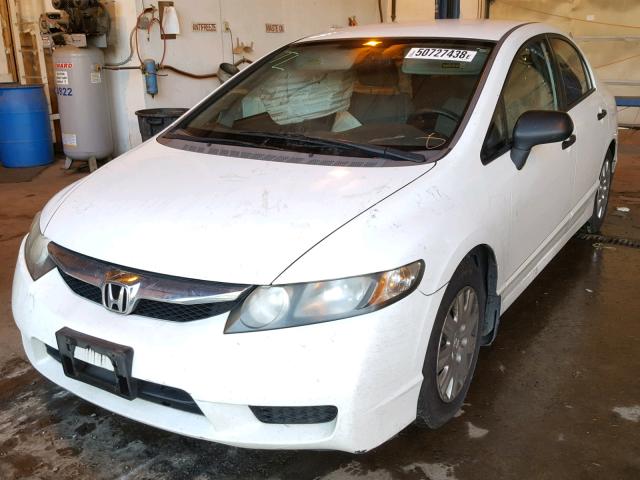 2HGFA16279H505680 - 2009 HONDA CIVIC DX WHITE photo 2