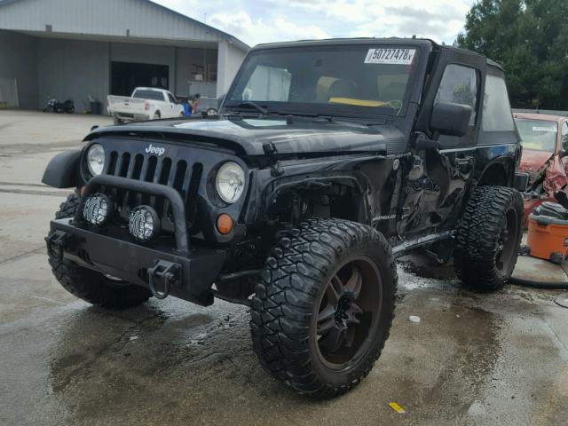 1J8FA24177L177037 - 2007 JEEP WRANGLER X BLACK photo 2