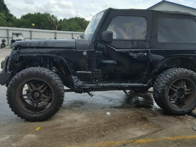 1J8FA24177L177037 - 2007 JEEP WRANGLER X BLACK photo 9