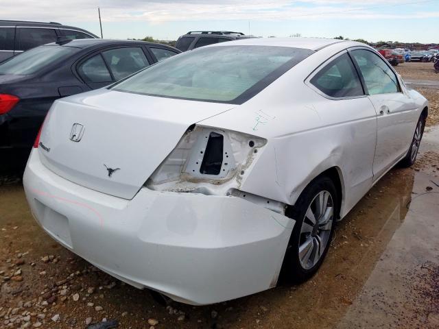 1HGCS12779A018950 - 2009 HONDA ACCORD EX WHITE photo 4