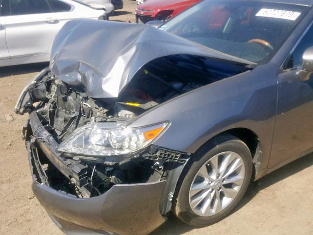 JTHBW1GGXD2036836 - 2013 LEXUS ES 300H GRAY photo 9