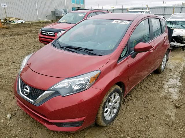 3N1CE2CP1JL367046 - 2018 NISSAN VERSA NOTE RED photo 2