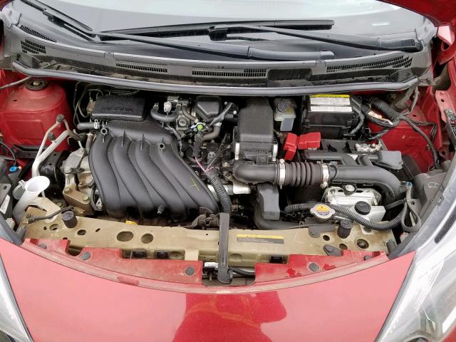 3N1CE2CP1JL367046 - 2018 NISSAN VERSA NOTE RED photo 7