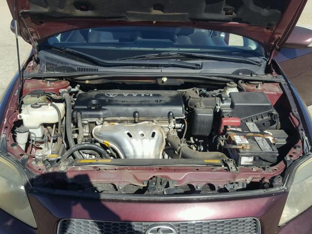 JTKDE167170155981 - 2007 TOYOTA SCION TC Bənövşəyi foto 7