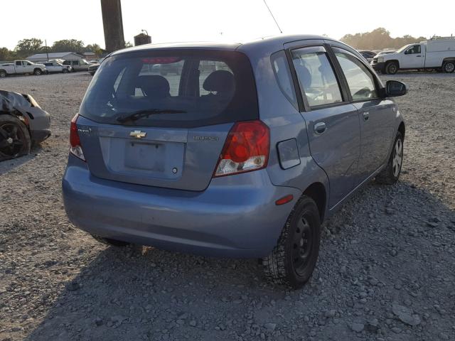 KL1TD66627B793047 - 2007 CHEVROLET AVEO BASE Mavi foto 4
