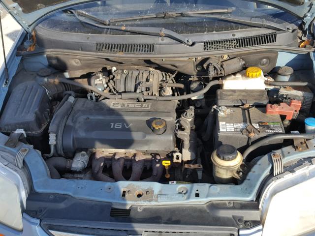 KL1TD66627B793047 - 2007 CHEVROLET AVEO BASE Mavi foto 7