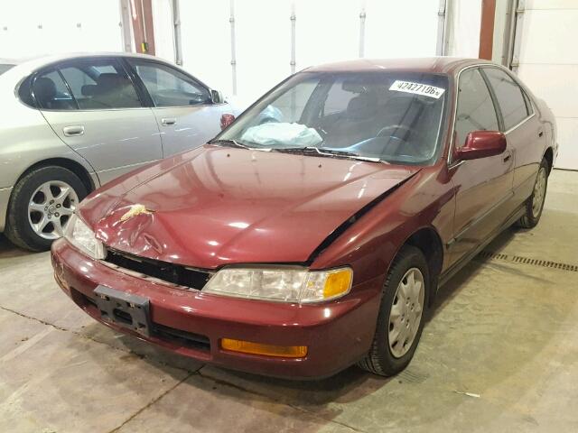 JHMCD5637VC012943 - 1997 HONDA ACCORD LX RED photo 2