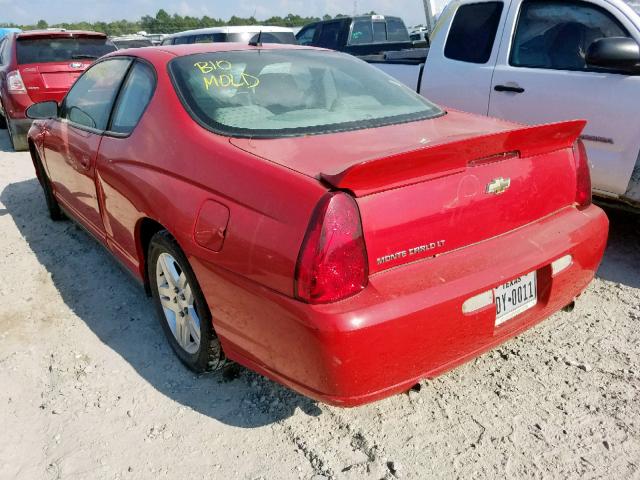 2G1WK151569310714 - 2006 CHEVROLET MONTE CARL წითელი ფოტო 3