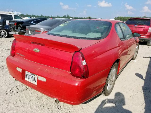 2G1WK151569310714 - 2006 CHEVROLET MONTE CARL წითელი ფოტო 4