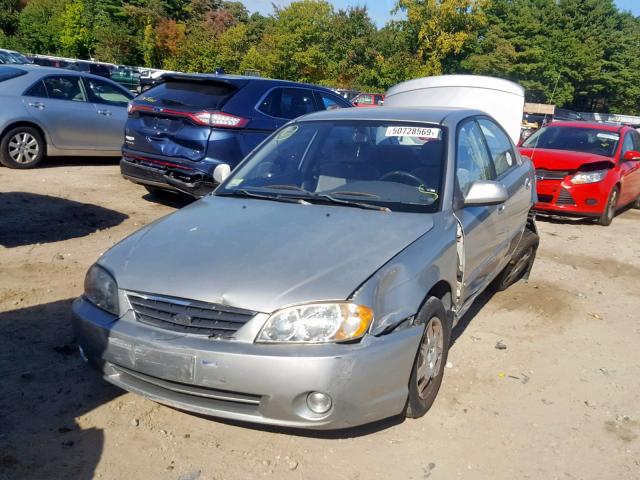 KNAFB121835261722 - 2003 KIA SPECTRA BA GRAY photo 2