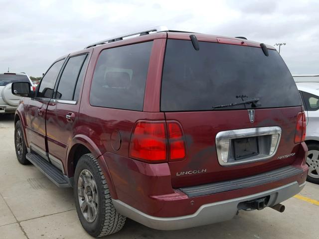 5LMFU27R24LJ35413 - 2004 LINCOLN NAVIGATOR Бордовый фото 3