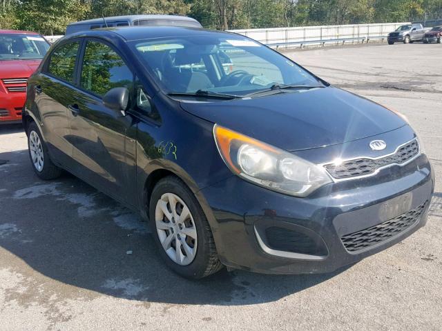 KNADN5A3XC6040884 - 2012 KIA RIO EX BLACK photo 1