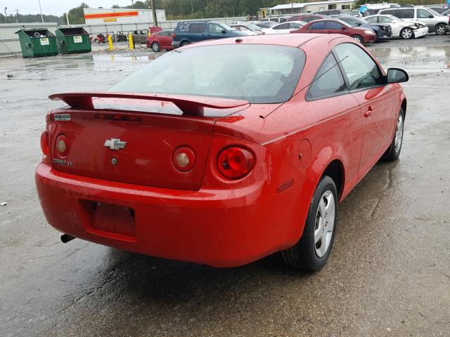 1G1AL18F787244248 - 2008 CHEVROLET COBALT LT RED photo 4