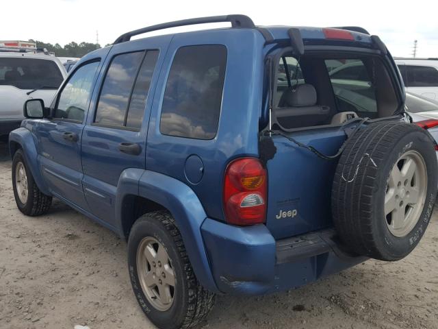 1J4GK58K63W649213 - 2003 JEEP LIBERTY LI BLUE photo 3