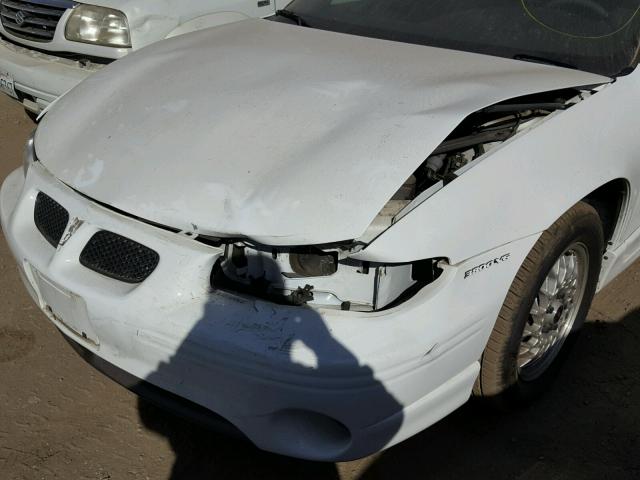 1G2WP12K9XF289501 - 1999 PONTIAC GRAND PRIX 白色 照片 9