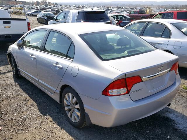 19XFA1F99BE029459 - 2011 HONDA CIVIC EXL SILVER photo 3