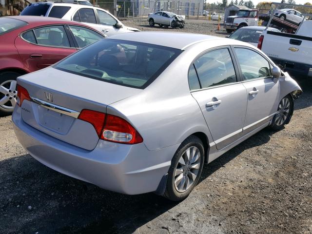 19XFA1F99BE029459 - 2011 HONDA CIVIC EXL SILVER photo 4