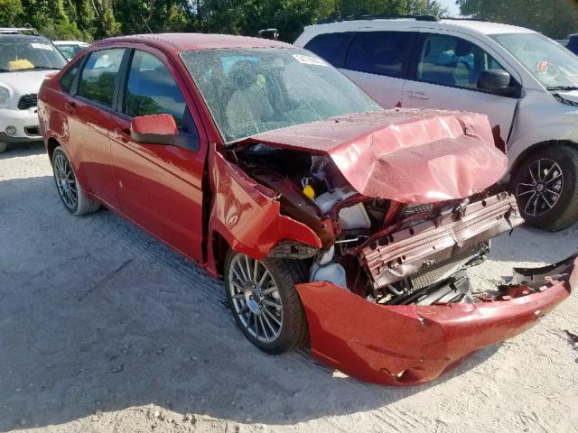 1FAHP3GN4BW187444 - 2011 FORD FOCUS SES RED photo 1