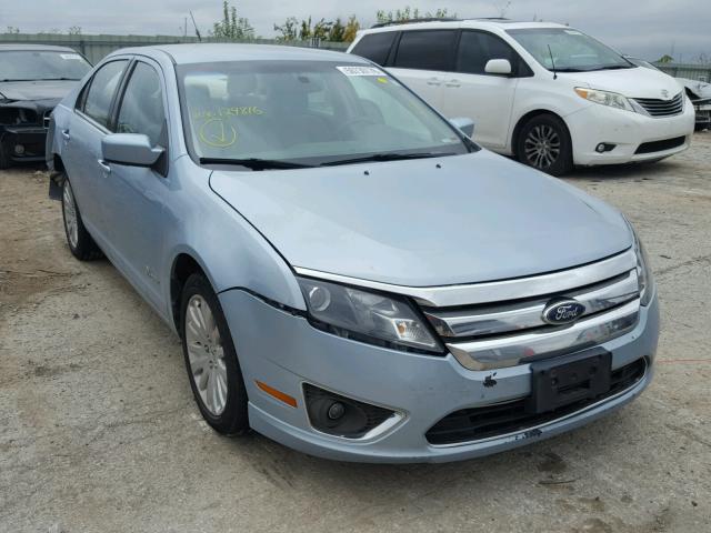 3FADP0L35BR129816 - 2011 FORD FUSION HYB BLUE photo 1