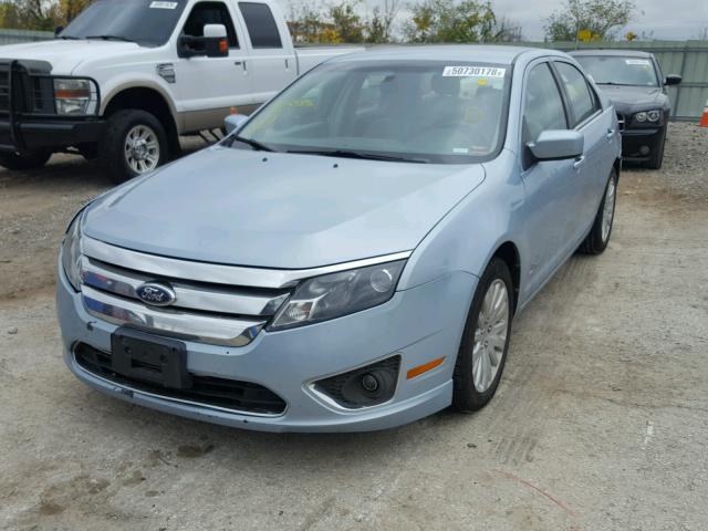 3FADP0L35BR129816 - 2011 FORD FUSION HYB BLUE photo 2