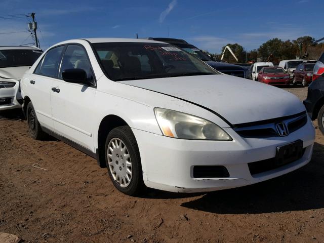 1HGCM56197A074571 - 2007 HONDA ACCORD VAL WHITE photo 1