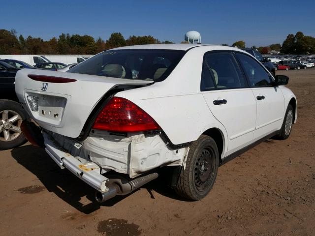 1HGCM56197A074571 - 2007 HONDA ACCORD VAL WHITE photo 4