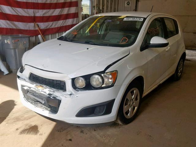 1G1JA6SH4F4119753 - 2015 CHEVROLET SONIC LS WHITE photo 2