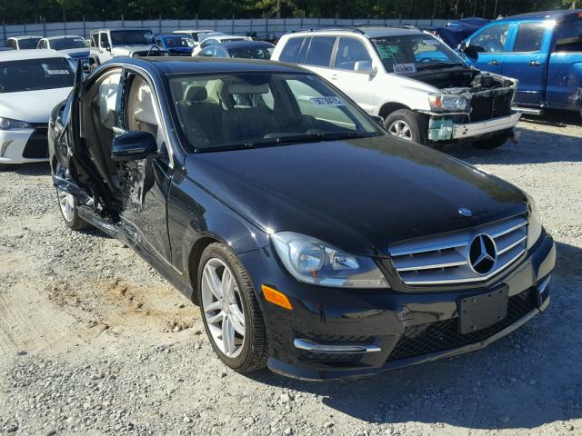 WDDGF4HB0DR244684 - 2013 MERCEDES-BENZ C 250 BLACK photo 1