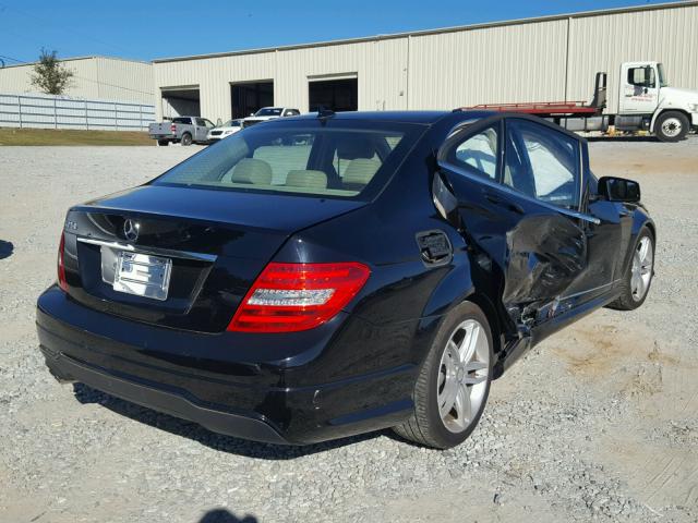 WDDGF4HB0DR244684 - 2013 MERCEDES-BENZ C 250 BLACK photo 4