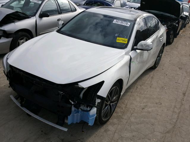 JN1BV7AP7EM690427 - 2014 INFINITI Q50 BASE WHITE photo 2