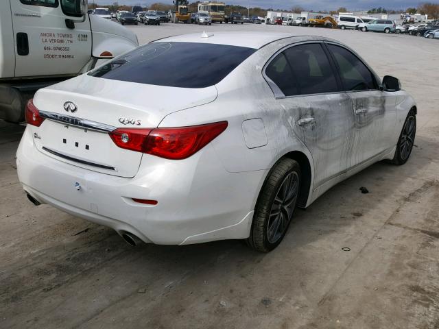 JN1BV7AP7EM690427 - 2014 INFINITI Q50 BASE WHITE photo 4