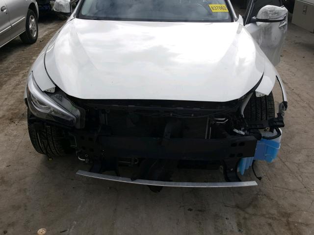 JN1BV7AP7EM690427 - 2014 INFINITI Q50 BASE WHITE photo 9