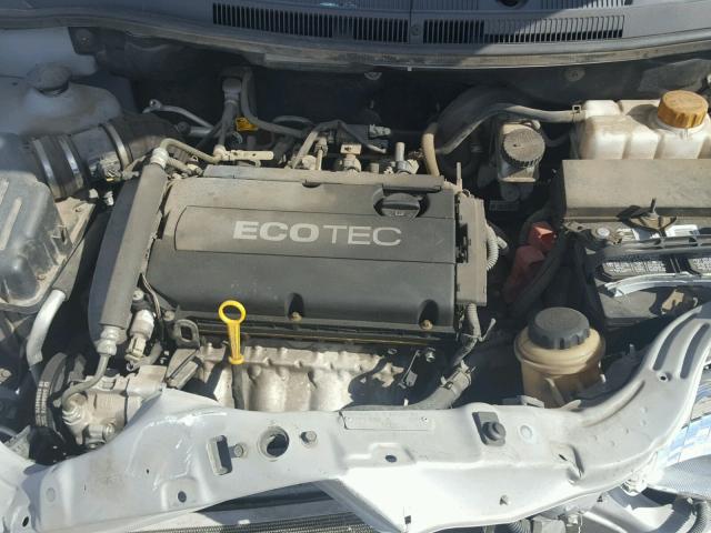 KL1TD5DE0AB134783 - 2010 CHEVROLET AVEO LS SILVER photo 7