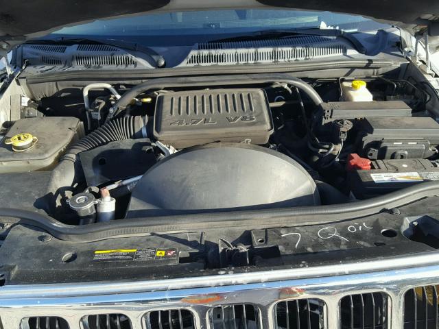 1J8HH58NX6C144504 - 2006 JEEP COMMANDER SILVER photo 7