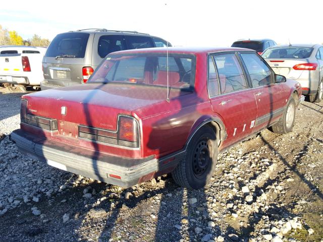 1G3HY54C7MH315088 - 1991 OLDSMOBILE 88 ROYALE MAROON photo 4