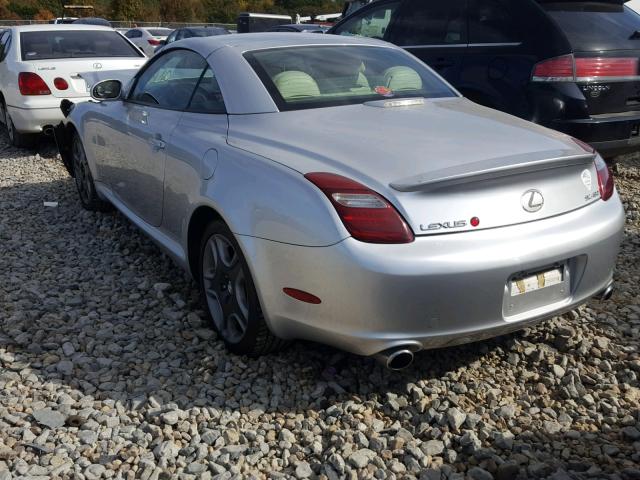 JTHFN48Y669007695 - 2006 LEXUS SC 430 SILVER photo 3