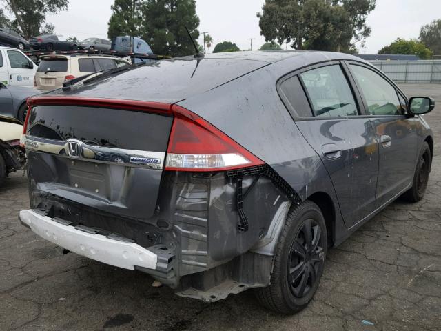 JHMZE2H54CS003608 - 2012 HONDA INSIGHT LX GRAY photo 4