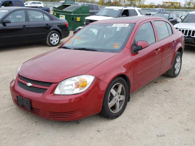 1G1AF5F54A7173766 - 2010 CHEVROLET COBALT 2LT MAROON photo 2