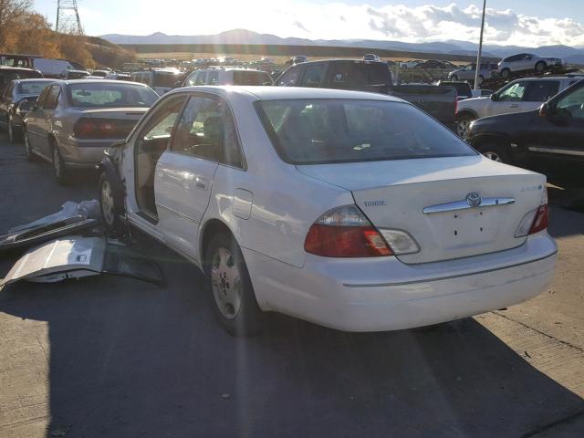 4T1BF28B33U336629 - 2003 TOYOTA AVALON WHITE photo 3