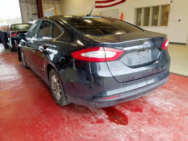 3FA6P0G78FR141065 - 2015 FORD FUSION S BLACK photo 3