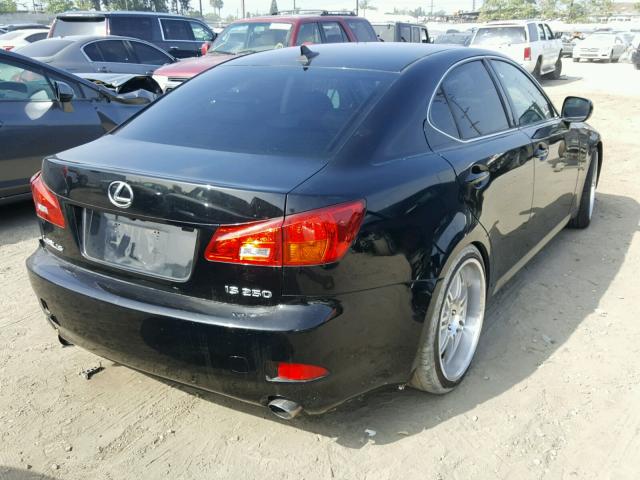 JTHBK262572041468 - 2007 LEXUS IS 250 BLACK photo 4