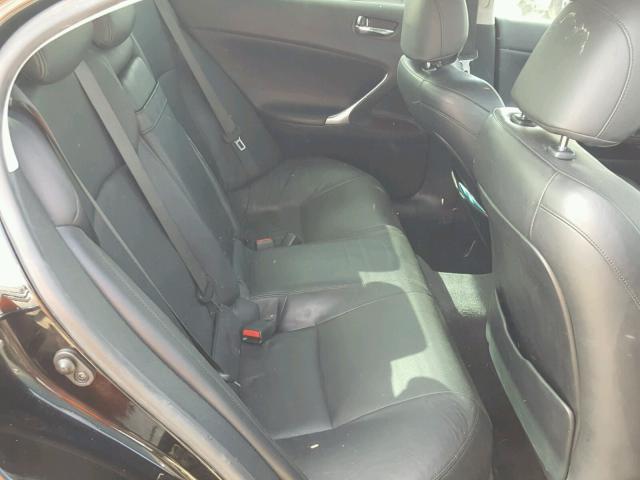 JTHBK262572041468 - 2007 LEXUS IS 250 BLACK photo 6