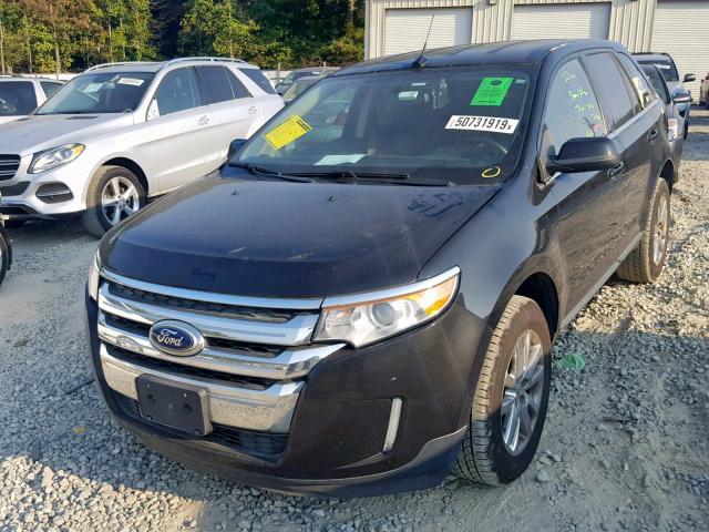 2FMDK4KCXDBA03949 - 2013 FORD EDGE LIMIT BLACK photo 2