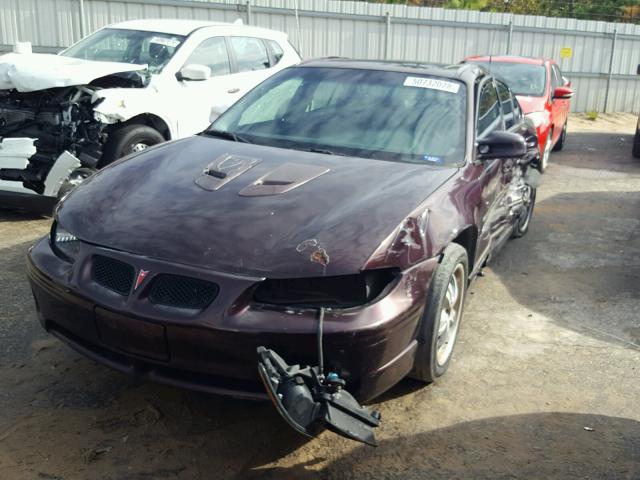 1G2WP52K82F204843 - 2002 PONTIAC GRAND PRIX BURGUNDY photo 2