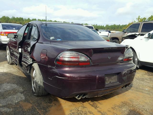 1G2WP52K82F204843 - 2002 PONTIAC GRAND PRIX BURGUNDY photo 3