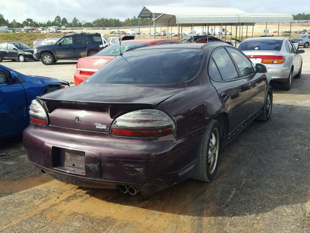 1G2WP52K82F204843 - 2002 PONTIAC GRAND PRIX BURGUNDY photo 4