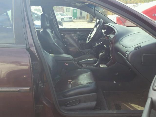 1G2WP52K82F204843 - 2002 PONTIAC GRAND PRIX BURGUNDY photo 5